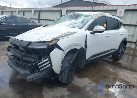 2025 Nissan Kicks Sv Fwd из США, поврежденный, VIN 3N8AP6CA0SL394696